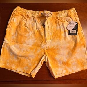 Junk Food Clothing Sunburst Tie-Dye Shorts